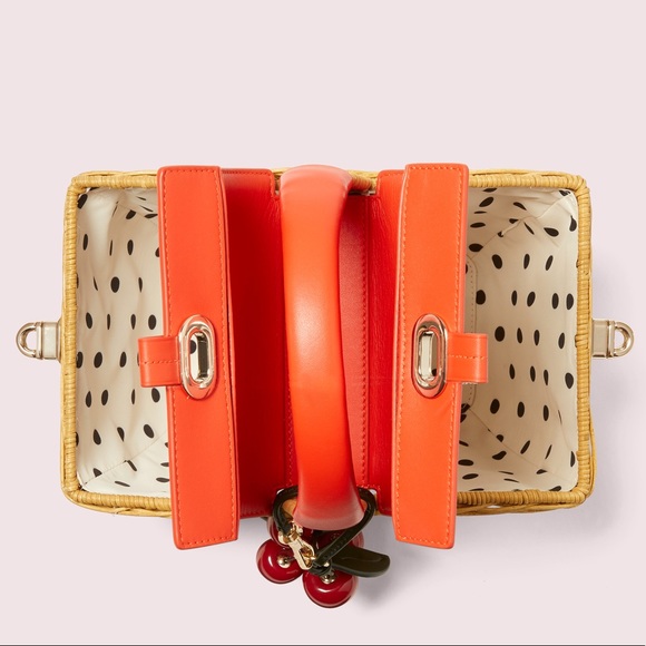 Kate Spade New York picnic 3d wicker picnic basket - Picture 3 of 6